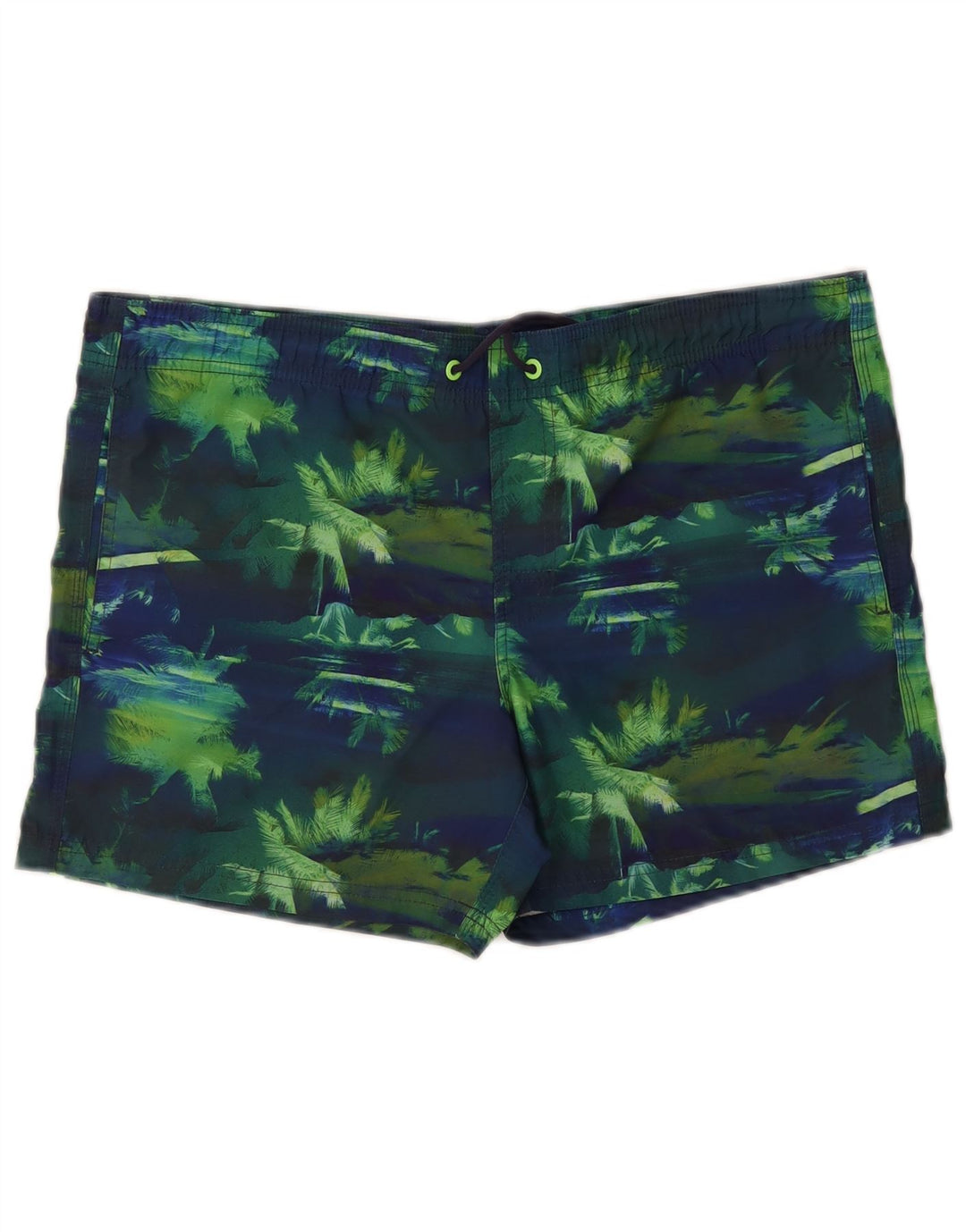 Sundek Herren-Badeshorts, mittelgroß, Marineblau, Farbblock-Polyester, hawaiianisch