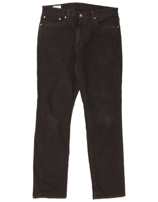 Levi's Herren 511 Slim Jeans W34 L32 Schwarze Baumwolle
