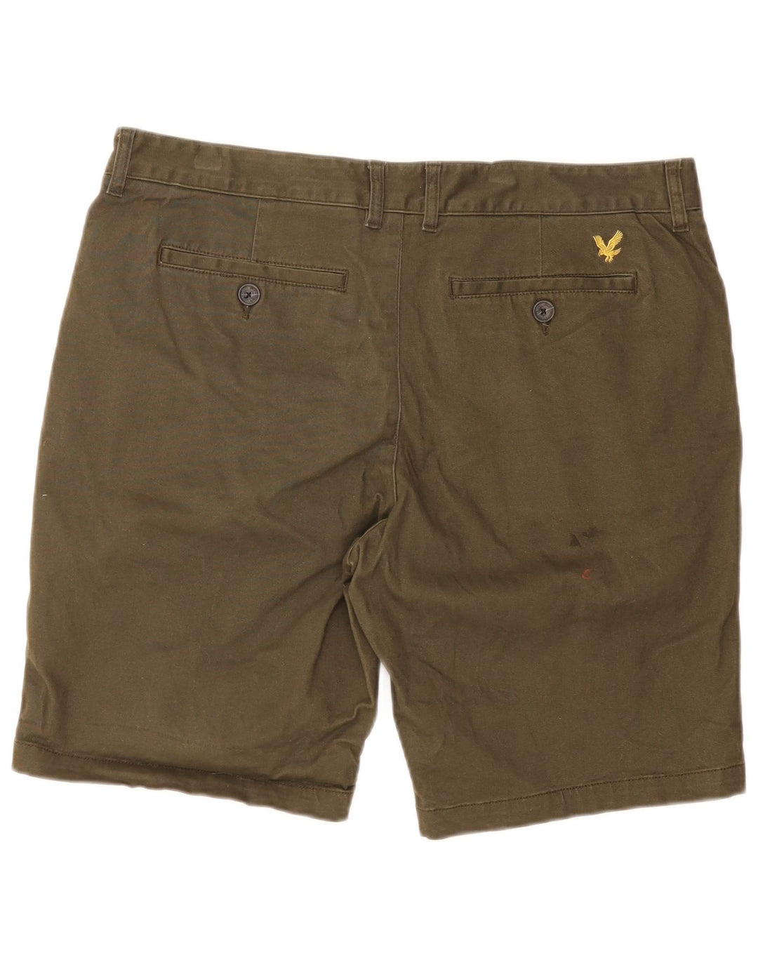 LYLE & SCOTT Herren Chinoshorts W36 Large Khaki Baumwolle