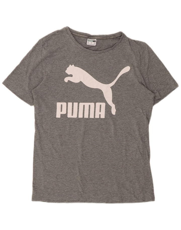 PUMA Herren Graphic T-Shirt Top XS Grau meliert