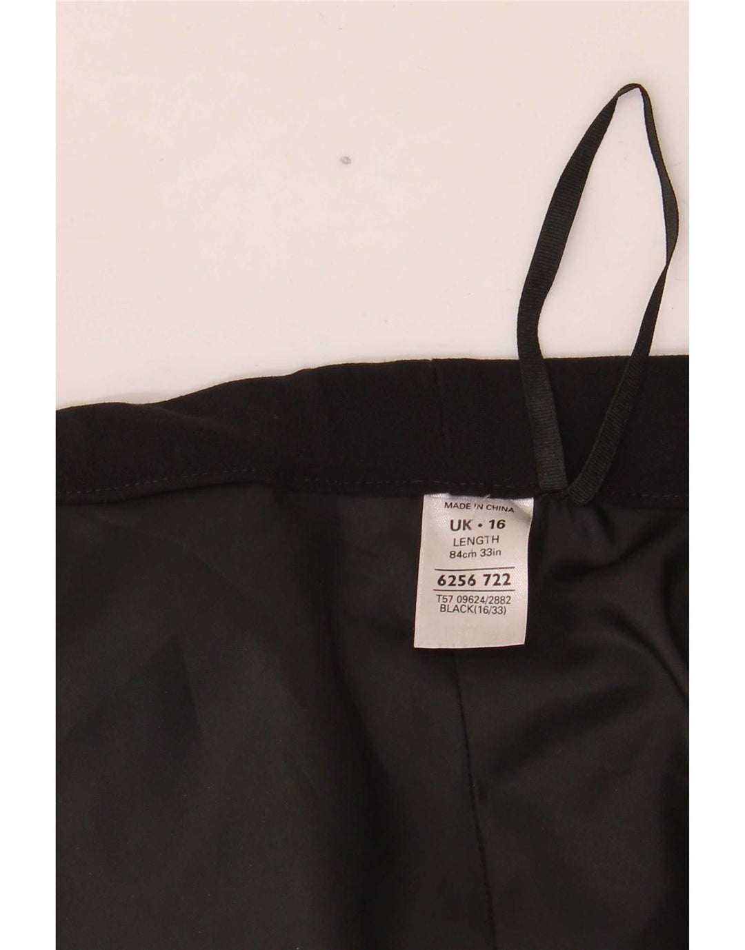Marks & Spencer Damen-Rock in A-Linie mit abstraktem Muster, Gr. 40, Größe L, W40, Schwarz