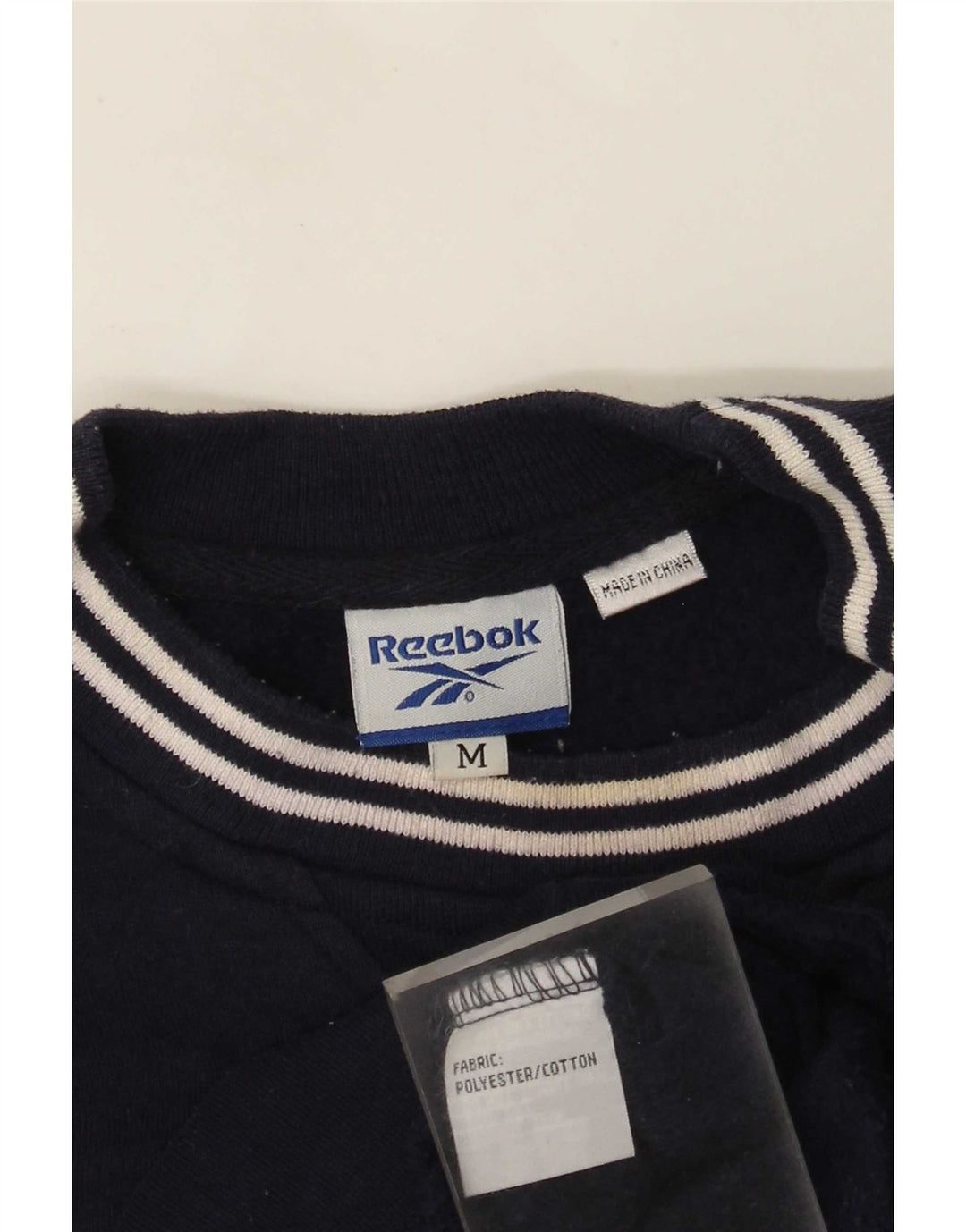 Reebok Herren Grafik-Sweatshirt-Pullover Mittelmarineblaues Polyester