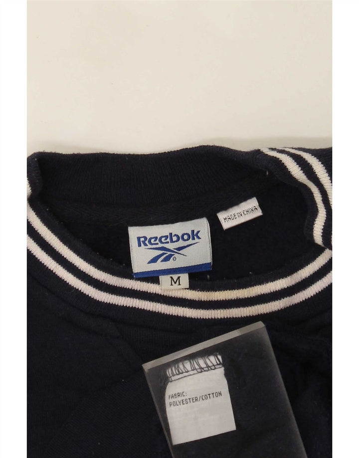 Reebok Herren Grafik-Sweatshirt-Pullover Mittelmarineblaues Polyester