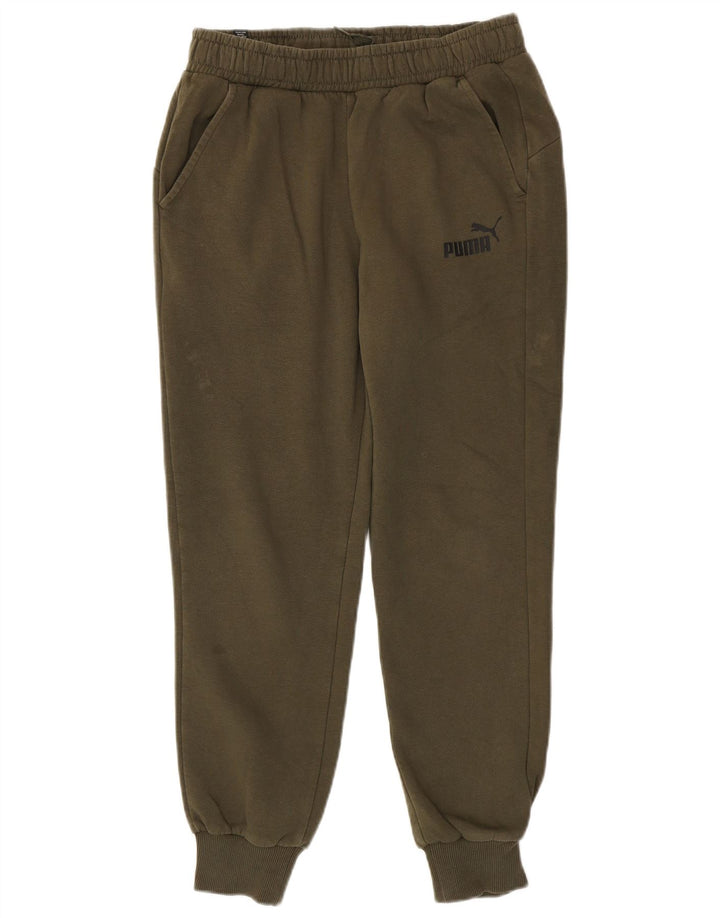 PUMA Herren-Trainingshose, Jogginghose, klein, Khaki, Baumwolle