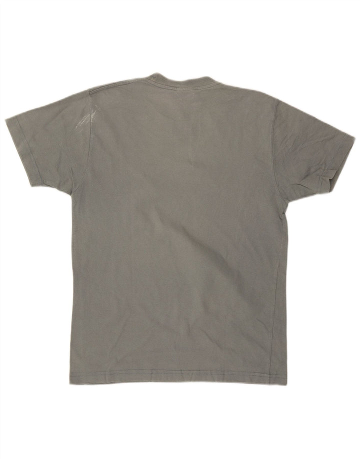 CHAMPION Herren-T-Shirt-Oberteil aus mittelblauer Baumwolle