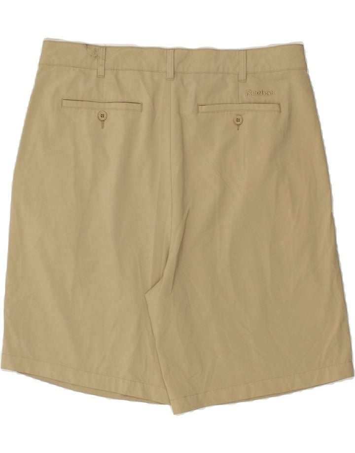 REEBOK Mens Pegged Chino Shorts W40 XL Beige Polyester Vintage Reebok and Second-Hand Reebok from Messina Hembry 
