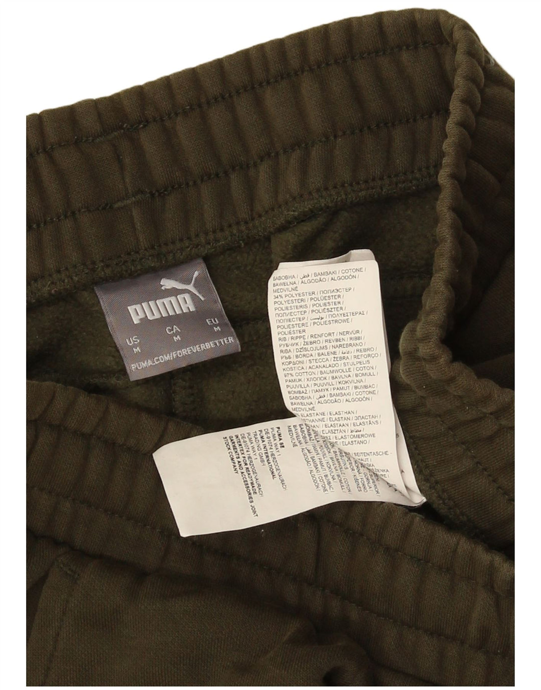 Puma Herren-Trainingshose, Jogginghose, mittelgrün, Baumwolle