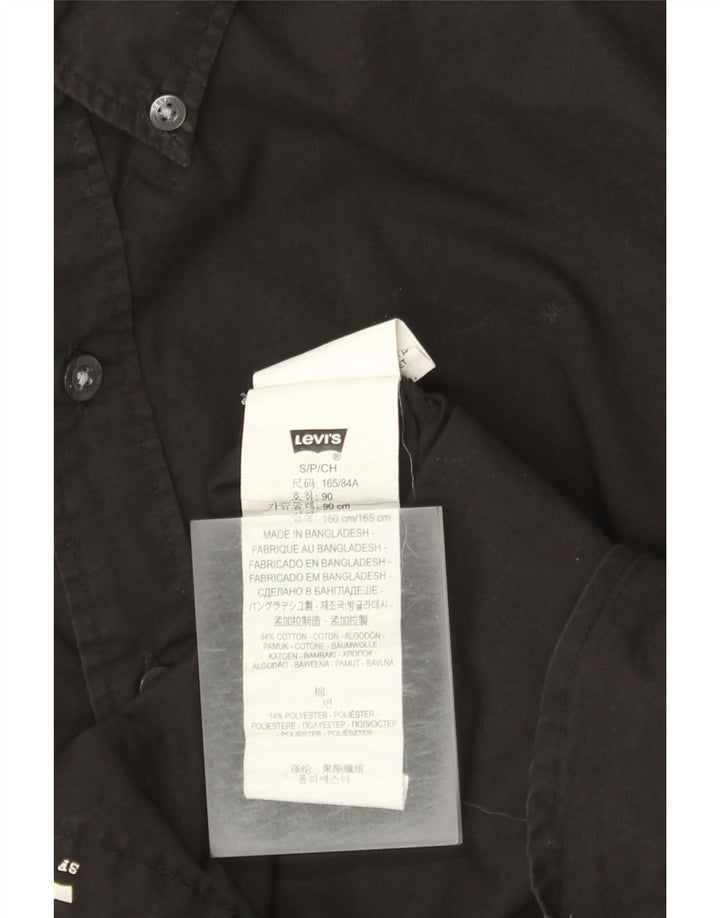 Levi's Herrenhemd Small aus schwarzer Baumwolle