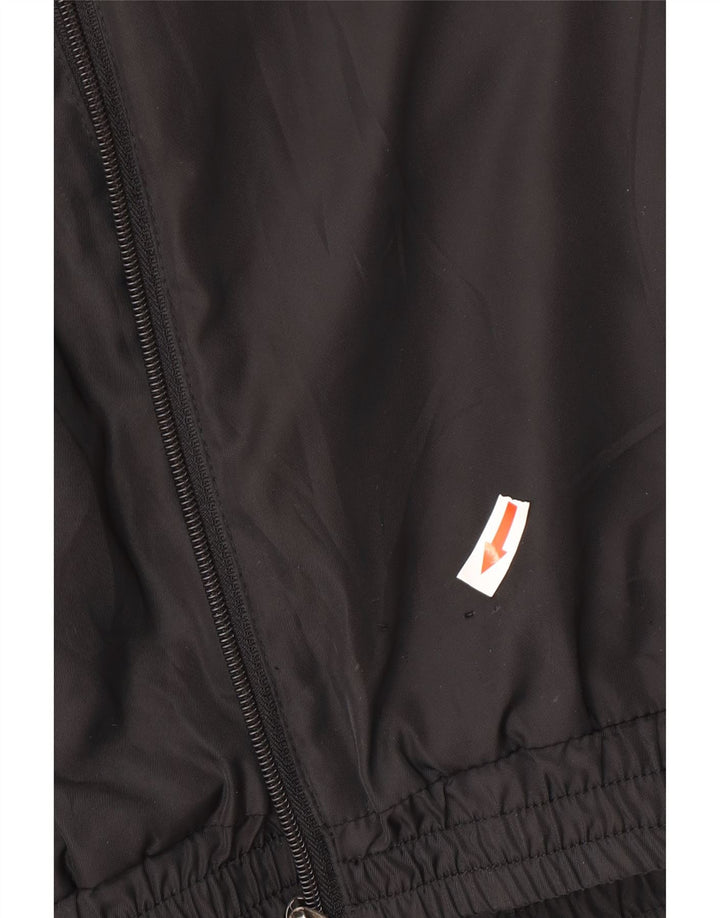 Fila Herren-Bomberjacke mit Kapuze, UK 38, Mittelschwarz, Colourblock-Polyester