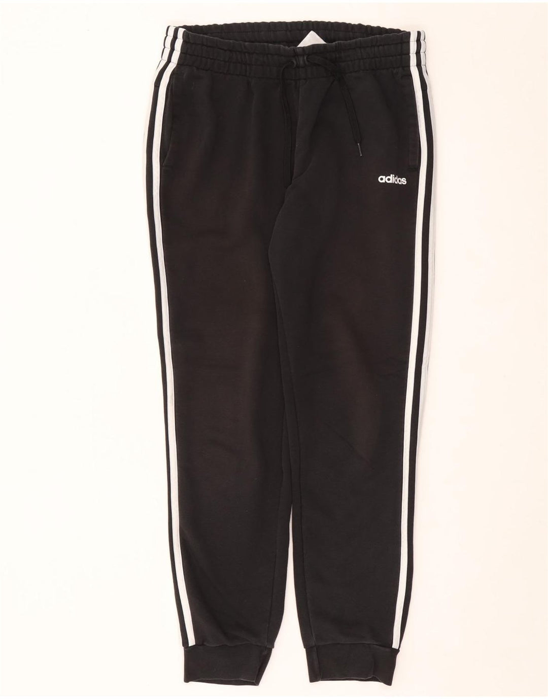 ADIDAS Damen Trainingshose Jogger UK 16/18 Große schwarze Baumwolle