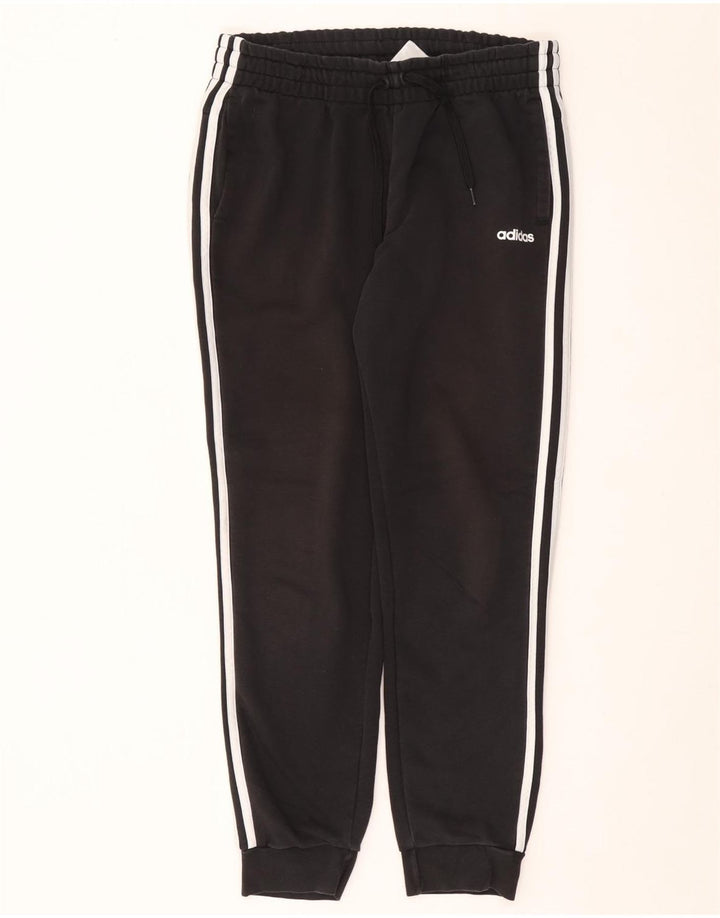 ADIDAS Damen Trainingshose Jogger UK 16/18 Große schwarze Baumwolle