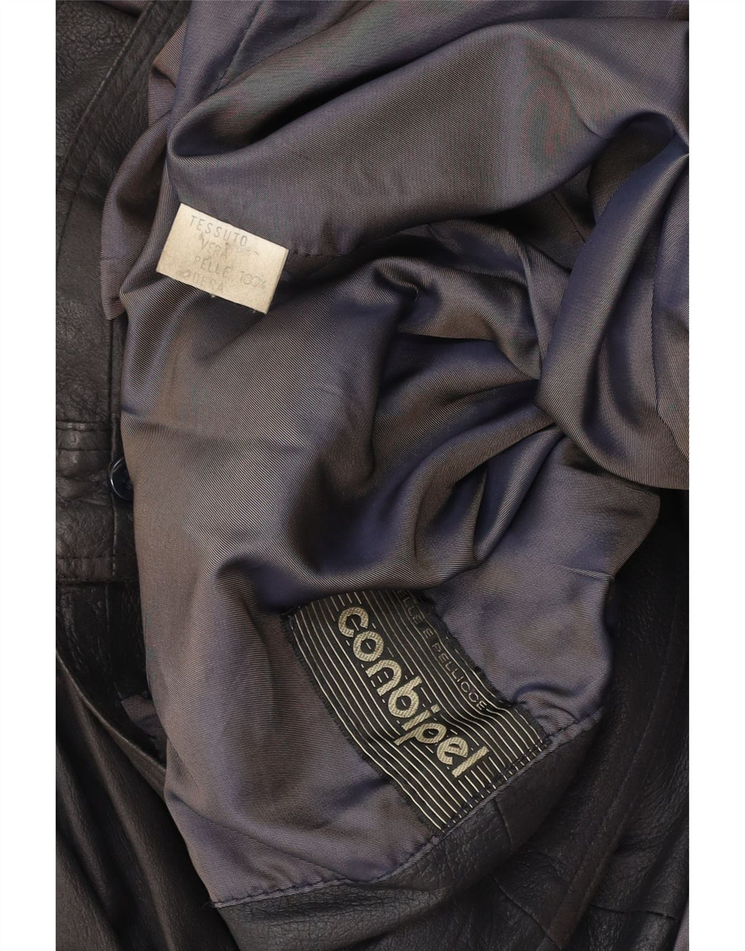 CONBIPEL Damen Übergroße Lederjacke UK 18 XL Braunes Leder