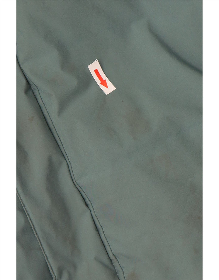 COLUMBIA Wattierter Herrenmantel mit Kapuze, UK 38, mittelblaues Farbblock-Polyester