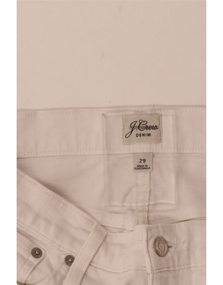 J. Crew Damen Gerade Freizeithose W29 L28 Weiß