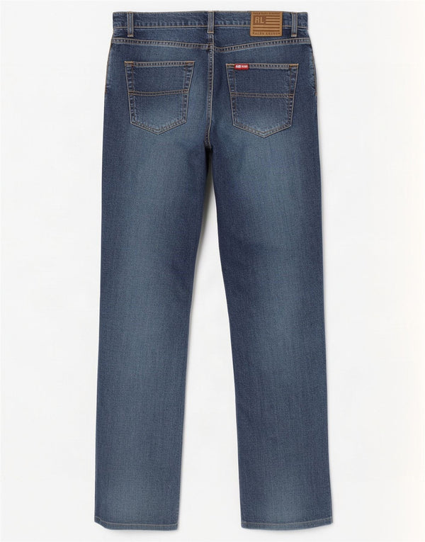 Ralph Lauren Damen Straight Jeans US 10 Large W31 L28 Blaue Baumwolle