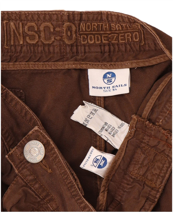 North Sails Herren Cargoshorts IT 54 2XL W32 Braune Baumwolle