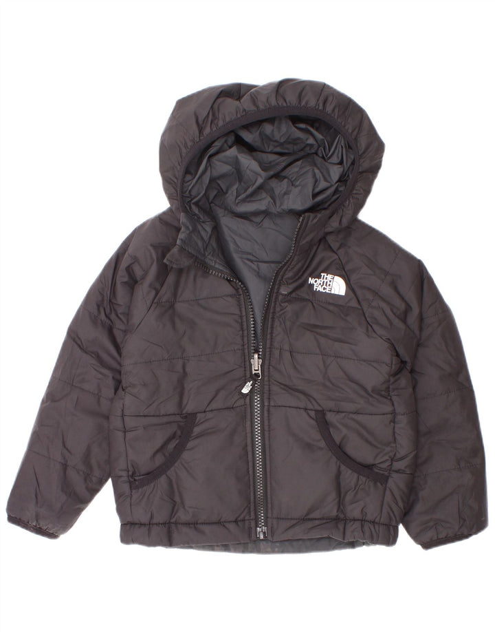The North Face Baby Jungen Kapuzenjacke, 18–24 Monate, schwarzes Polyester