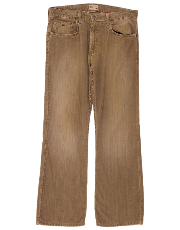 Tommy Hilfiger Damen Bootcut-Cordhose W34 L32 Beige Baumwolle