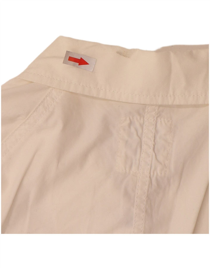 Vans Damen Bomberjacke UK 10 Small Weiße Baumwolle