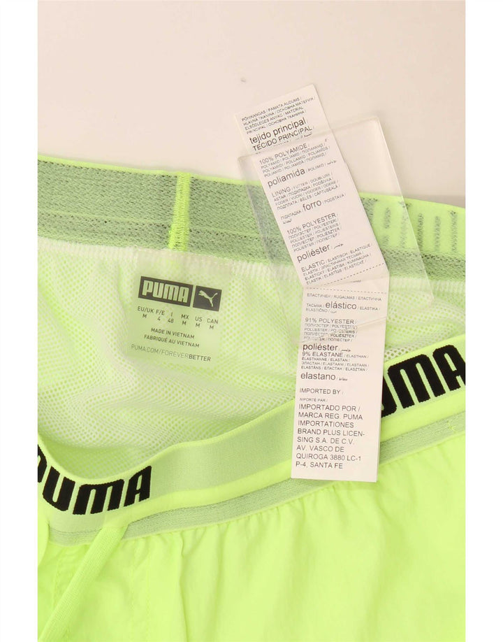 Puma Herren Graphic Sport Shorts Mittelgrünes Polyamid