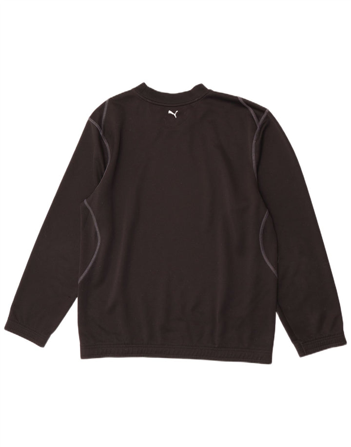 Puma Herren Grafik-Sweatshirt-Pullover Mittelschwarzes Polyester