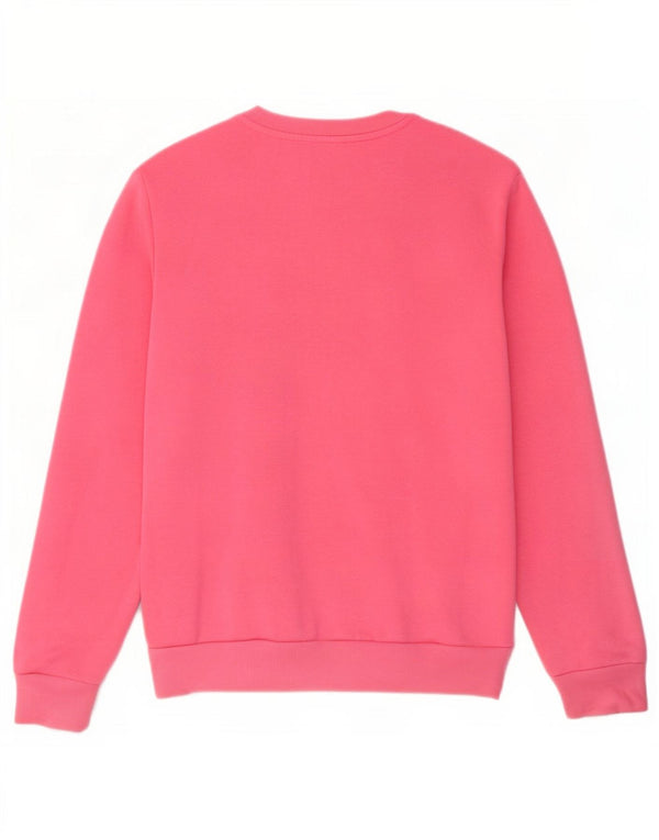 Adidas Damen Übergroßer Sweatshirt-Pullover UK 4/6 XS Rosa Baumwolle