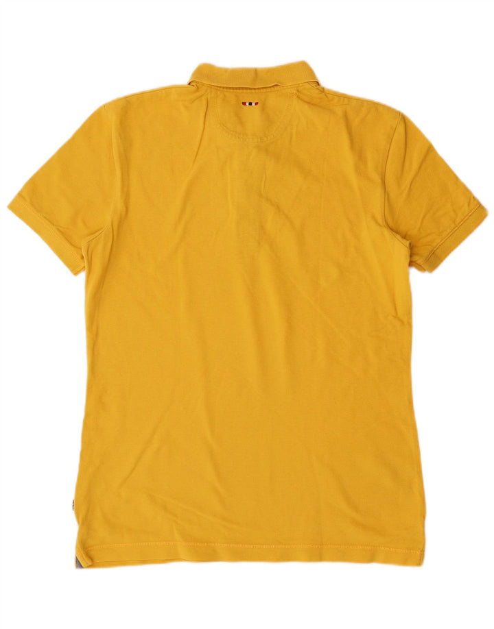 NAPAPIJRI Herren T-Shirt Top Small Gelb Baumwolle