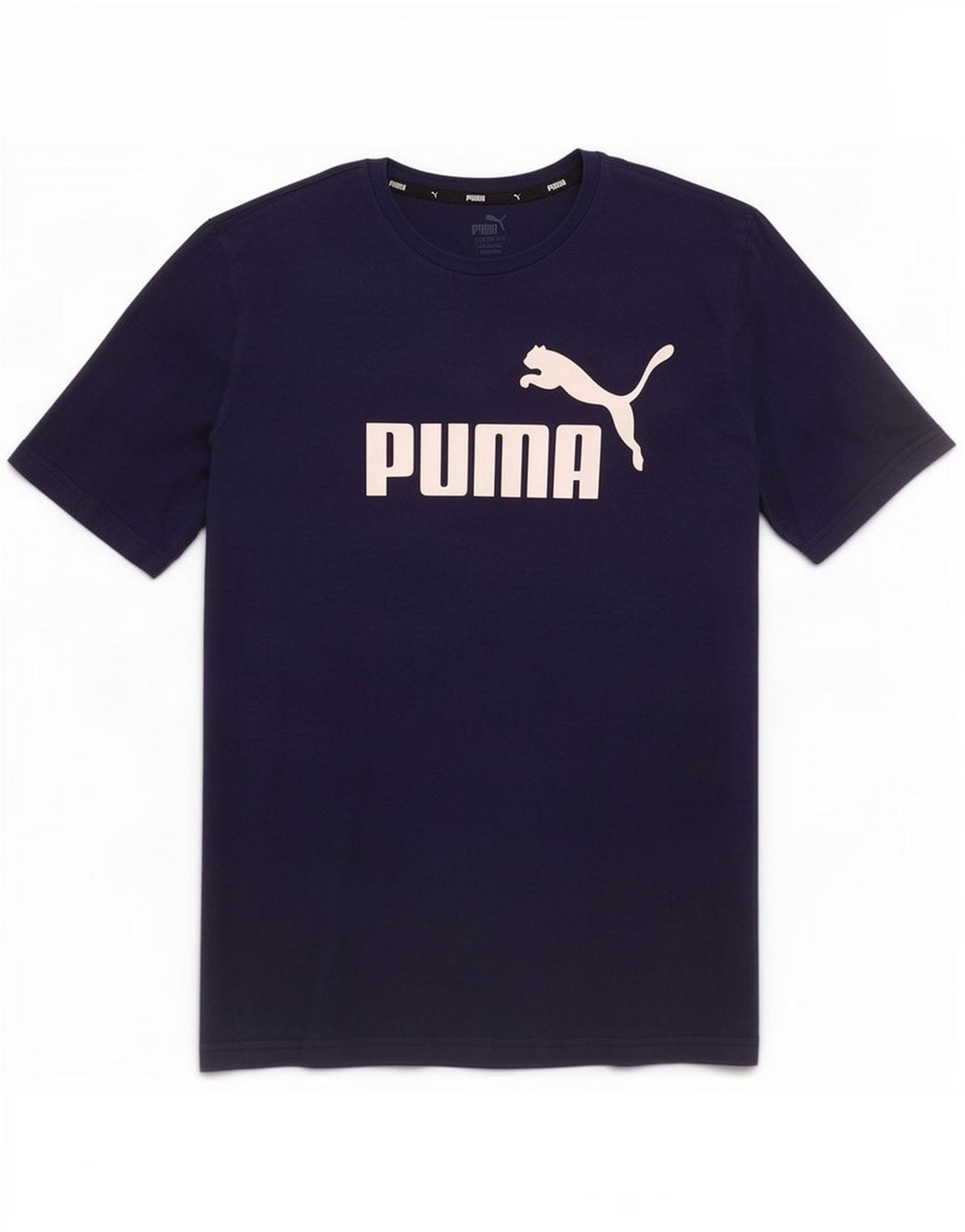 Puma Herren Grafik T-Shirt Top Large Marineblau