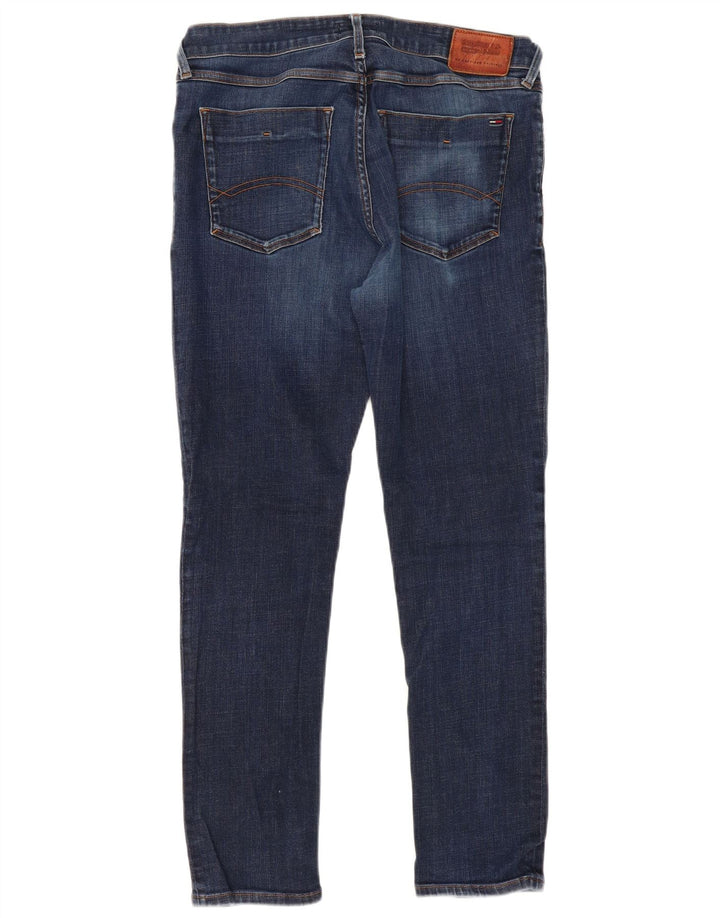 TOMMY HILFIGER Herren Slim Tapered Jeans W34 L30 Blaue Baumwolle