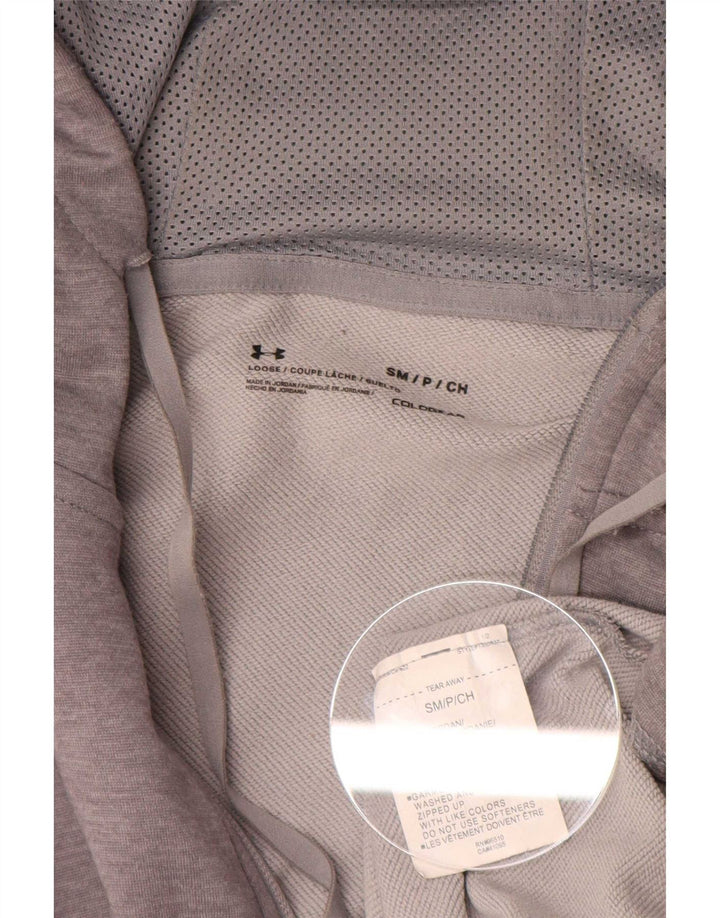 Under Armour Herren Cold Gear Zip Hoodie Pullover Small Grau Polyester
