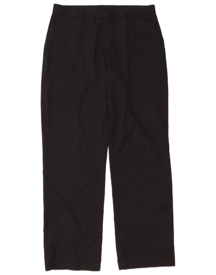 DICKIES Damen Regular Straight Chino-Hose US 12 Large W32 L31 Schwarz
