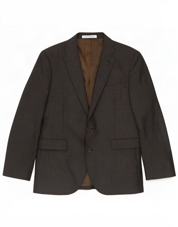 John Lewis Mens 2 Button Blazer Jacket UK 44 2XL Grey Wool