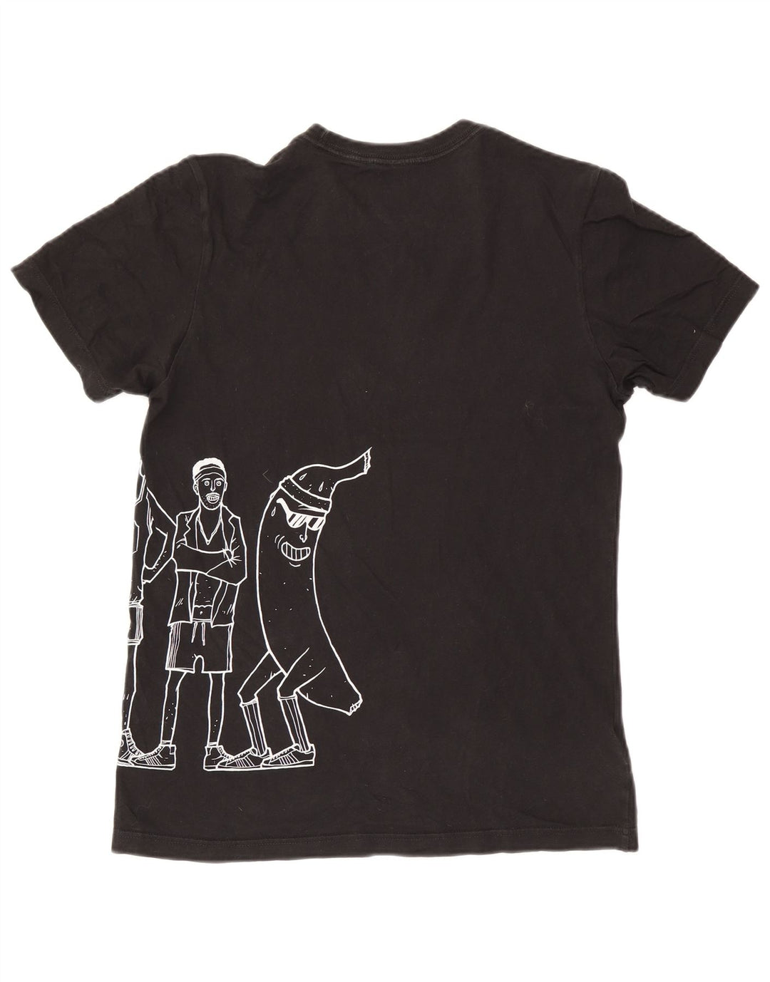 Adidas Herren Grafik T-Shirt Top Small Schwarz Baumwolle