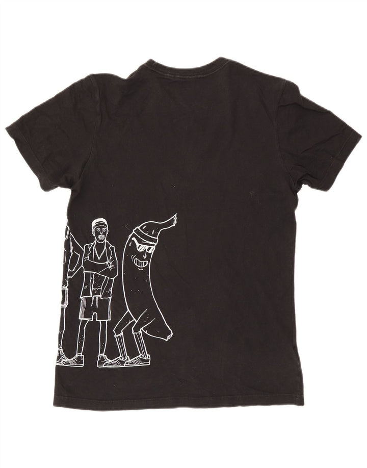 Adidas Herren Grafik T-Shirt Top Small Schwarz Baumwolle