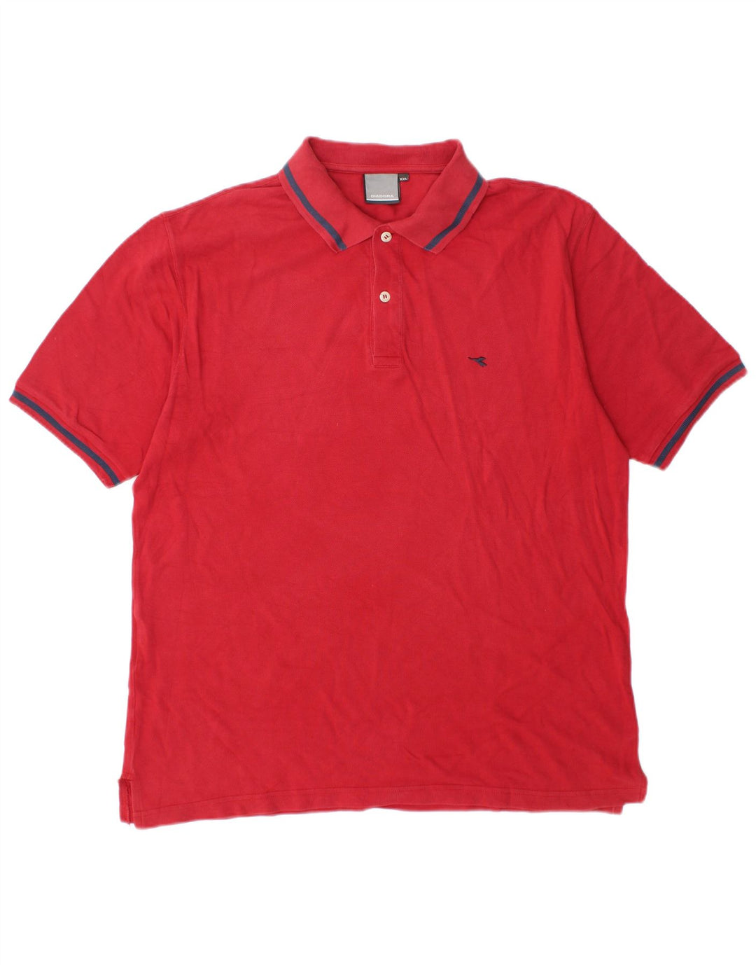 Diadora Herren Poloshirt 2XL Rote Baumwolle