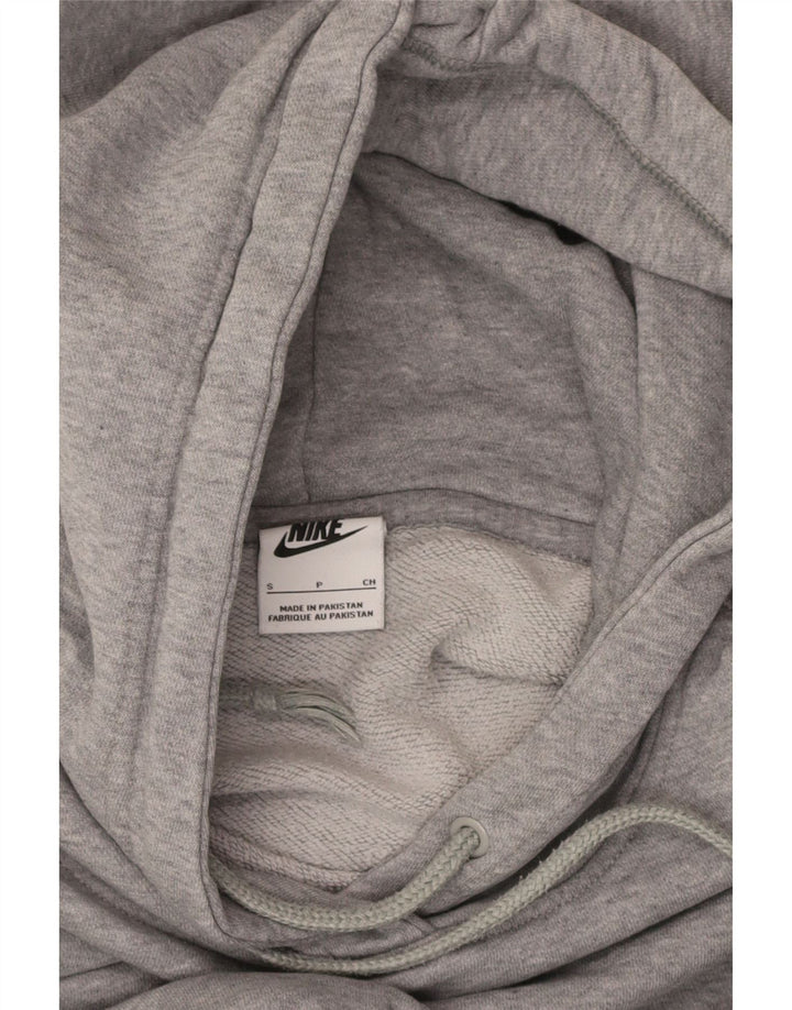 NIKE Womens Oversized Hoodie Jumper UK 10 Small Grey