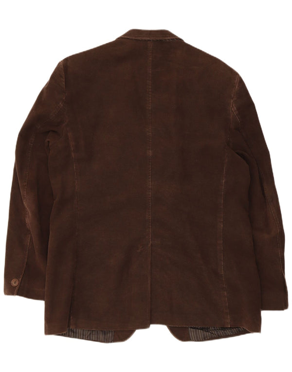 Gibson Herren-Blazer mit 2 Knöpfen, UK 42, XL, braune Baumwolle