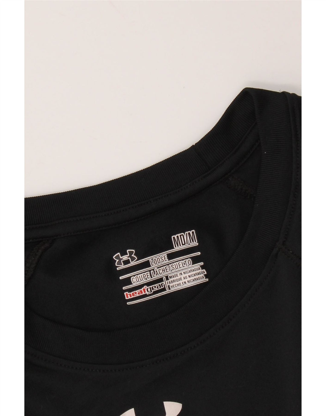 UNDER ARMOUR Damen Heat Gear Top Langarm UK 14 Medium Schwarz