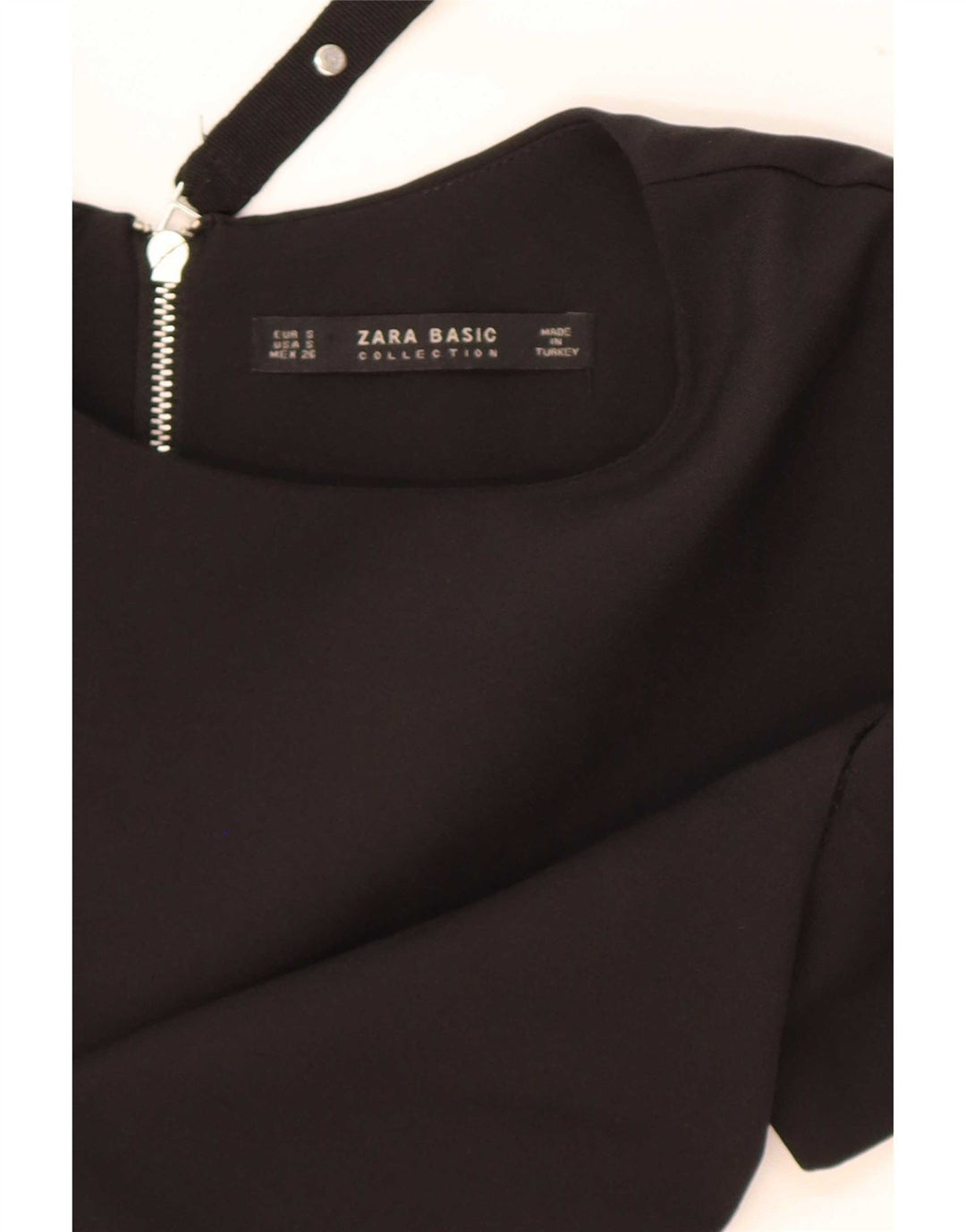 Zara Damen Etuikleid UK 10 Small Schwarz Polyester