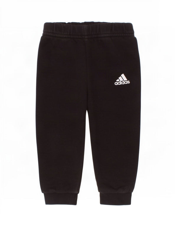 Adidas Baby-Jungen-Jogger-Trainingshose, 6–9 Monate, schwarze Baumwolle