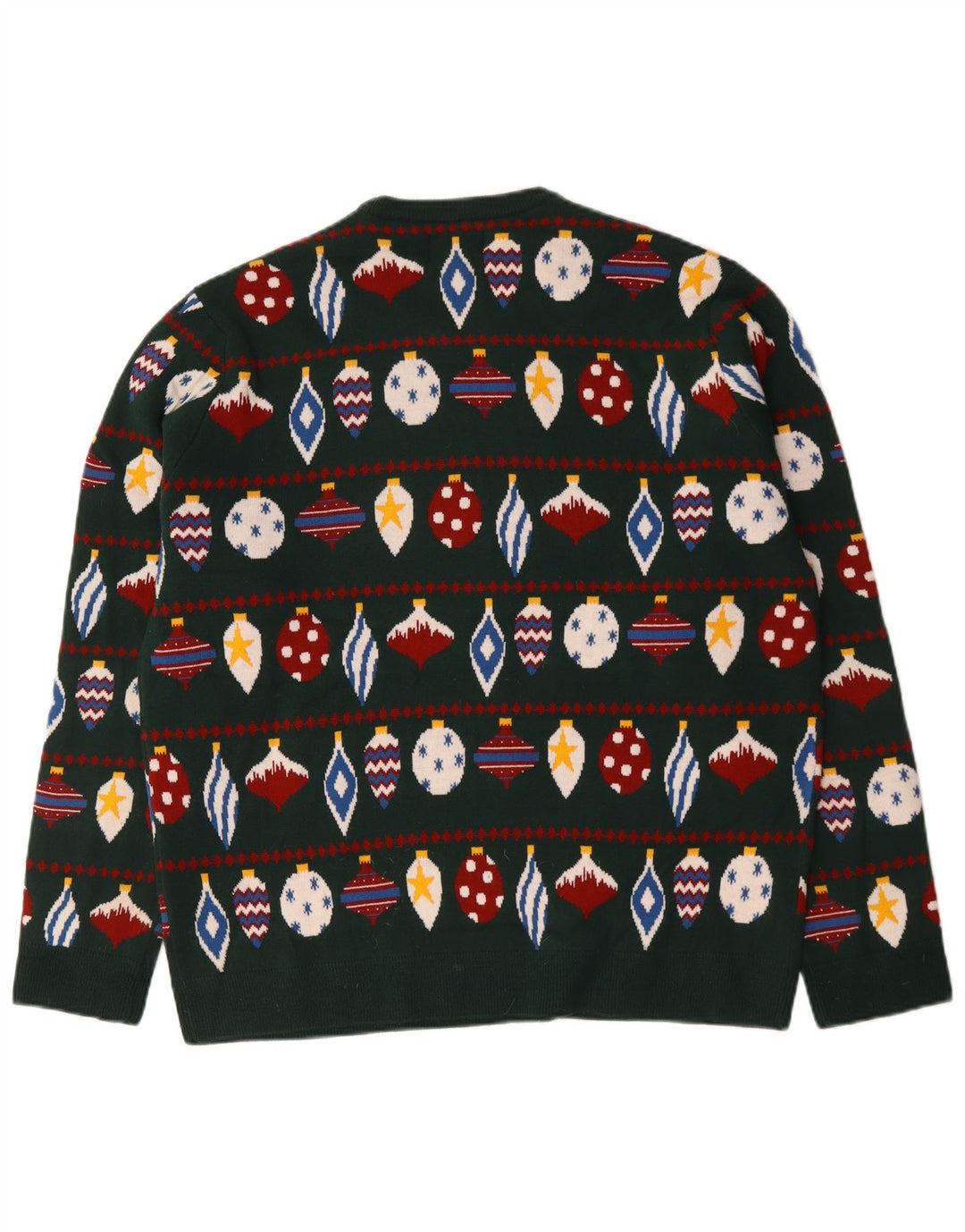 Marks & Spencer Herren-Pullover mit Rundhalsausschnitt, 2XL, Grün, Fair Isle