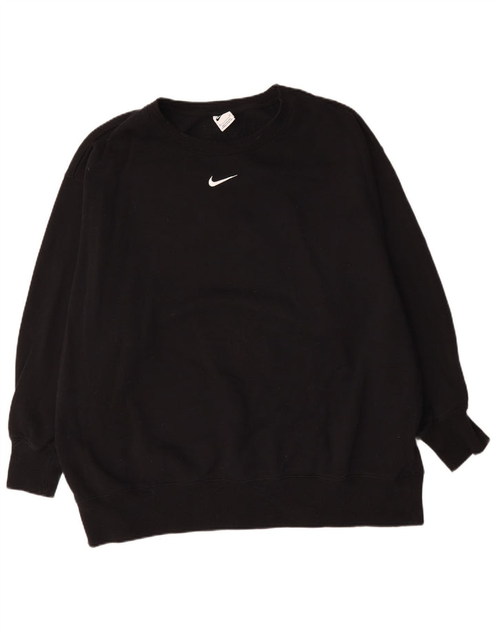 Nike Herren Sweatshirt Pullover 2XL Schwarz Baumwolle