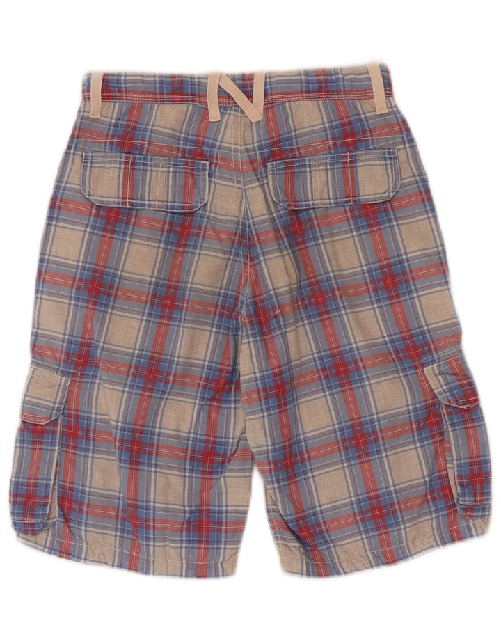 Napapijri Cargo-Shorts für Jungen, 9–10 Jahre, W24, mehrfarbig, kariert, Baumwolle