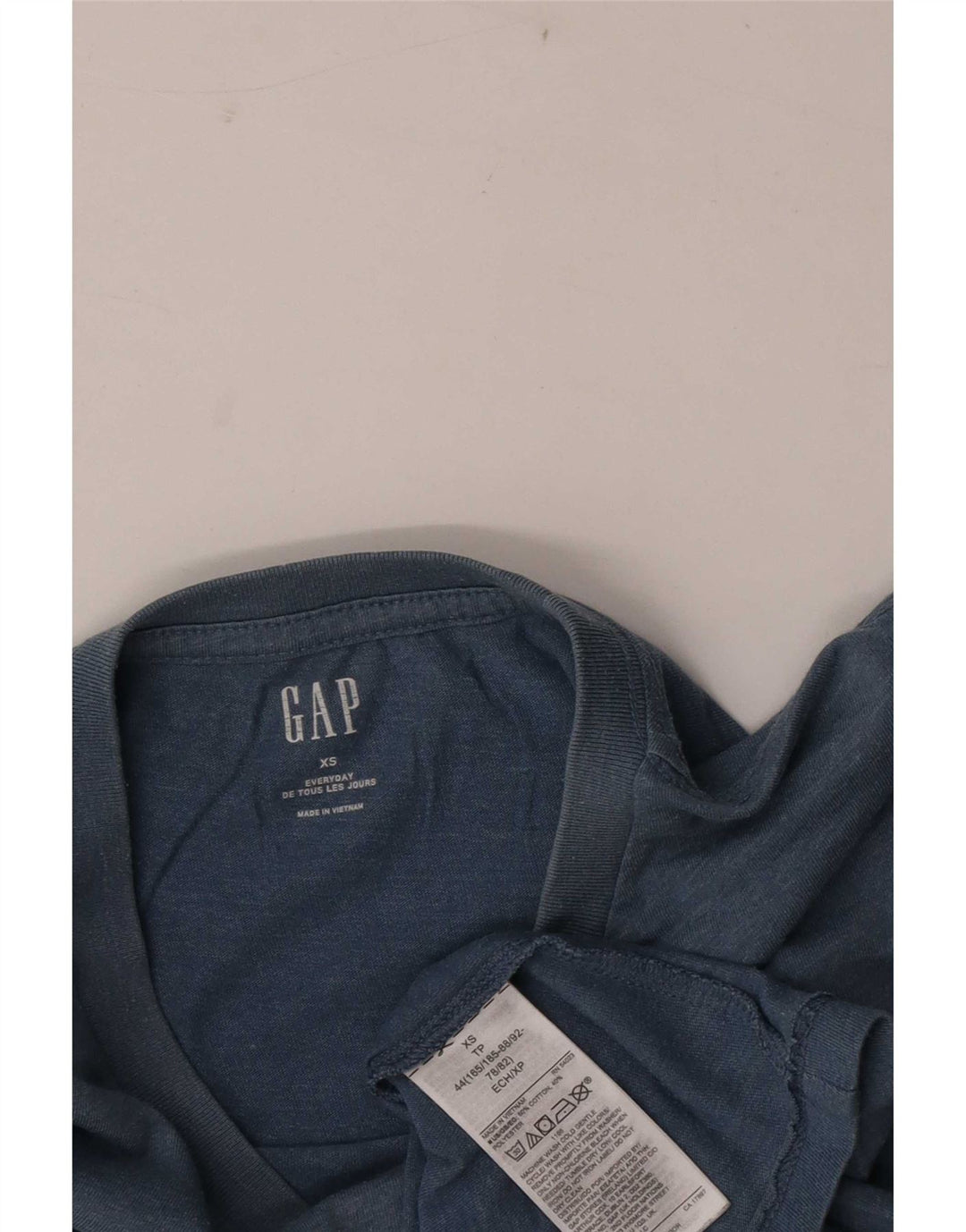 Gap Herren T-Shirt Top XS Blau Baumwolle
