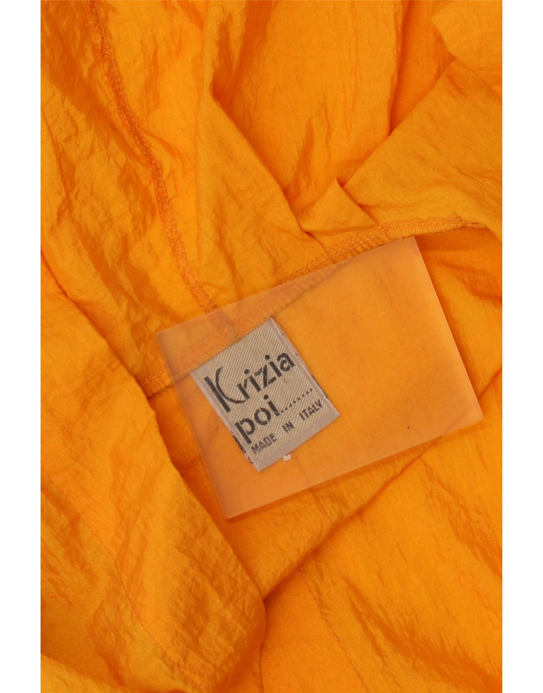 KRIZIA Übergroßer Damen-Regenmantel mit Kapuze IT 40 Small Orange Polyamid
