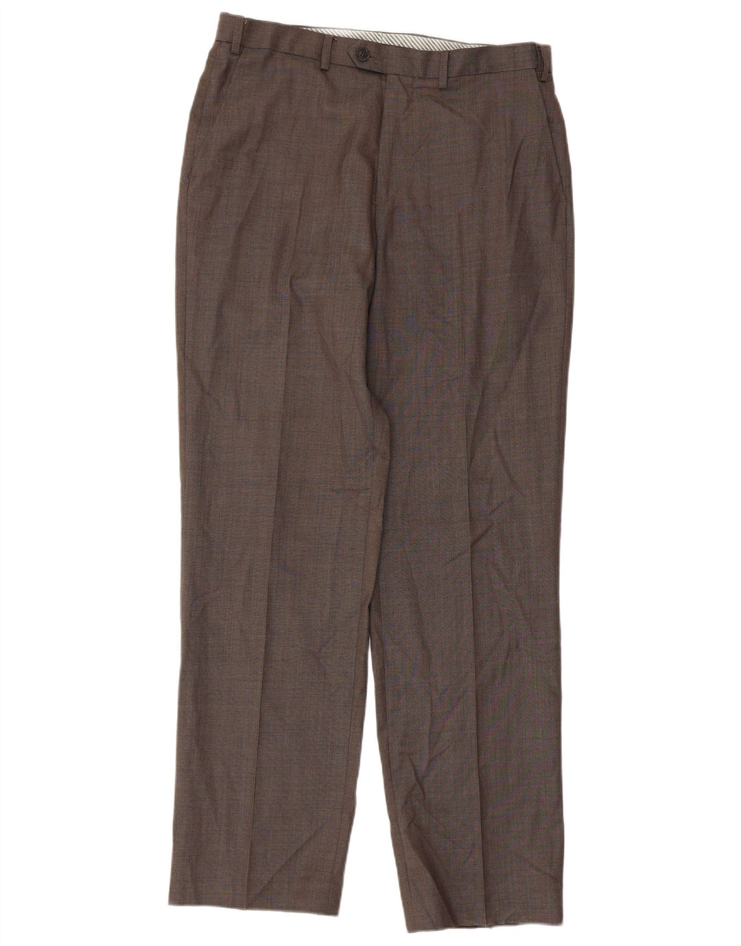 MARKS & SPENCER Gerade Herren-Anzughose W34 L33 Graues Polyester