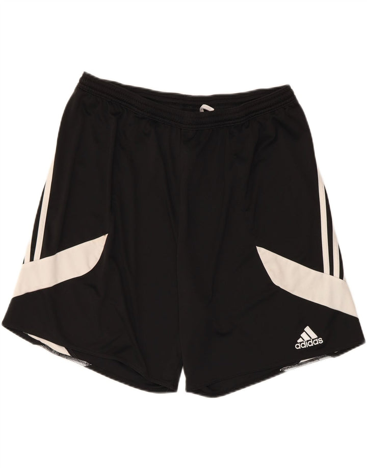 ADIDAS Herren Climalite Sport Shorts XL Schwarz Colourblock Polyester