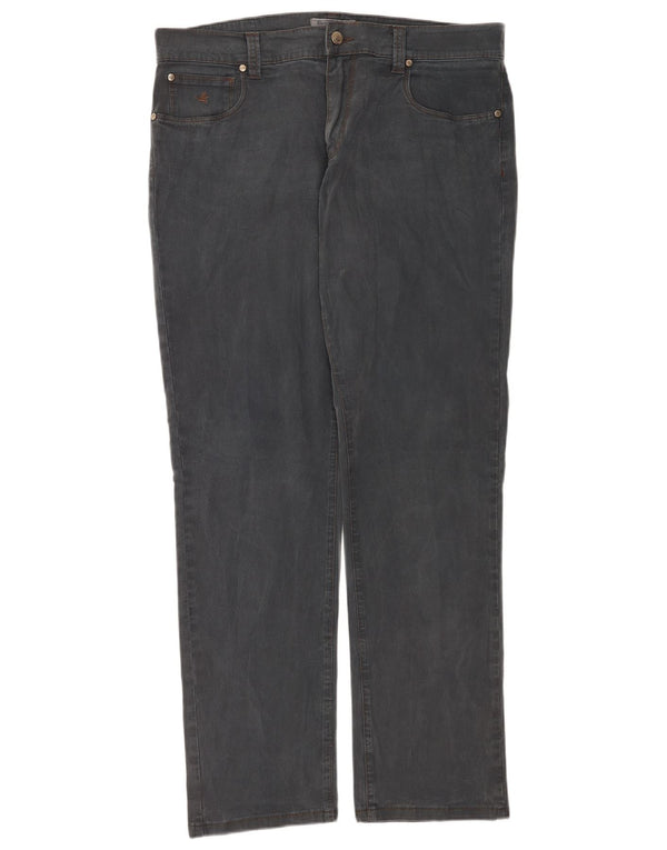 Brooksfield Herren Straight Jeans IT 52 XL W38 L32 Graue Baumwolle