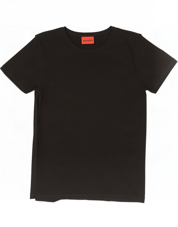 Hugo Boss Herren T-Shirt Top Small Schwarz Baumwolle