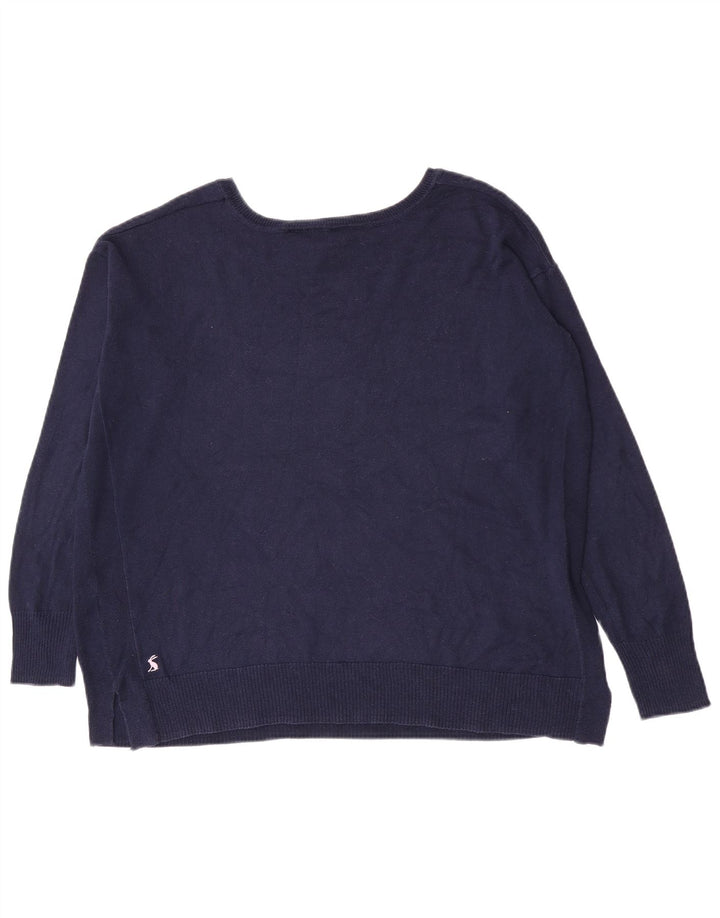 Joules Damen-Pullover in Übergröße mit U-Boot-Ausschnitt, Gr. 12, mittleres Marineblau